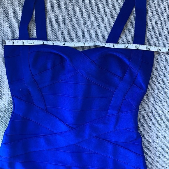 Heidi Bandage Mini Dress - Royal Blue SZ Large - Picture 8 of 11